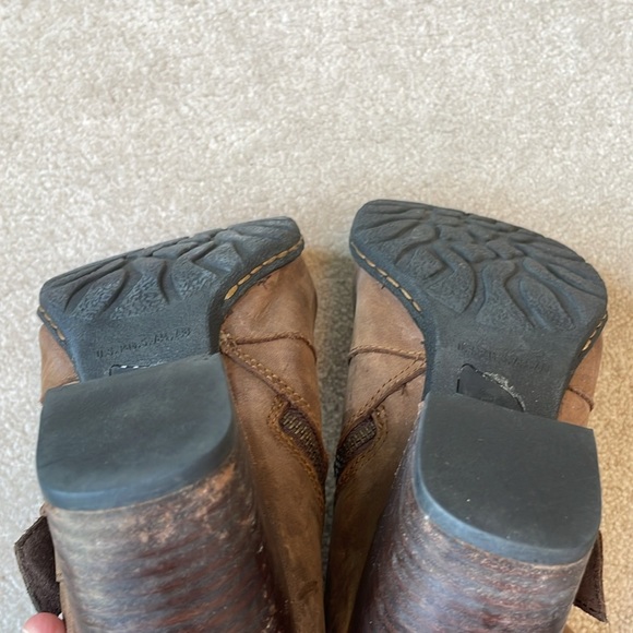 🐺 Born brown leather mid calf boot: - Picture 7 of 8